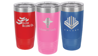 Custom Engraved Tapered Stainless Steel Tumbler 20 oz.