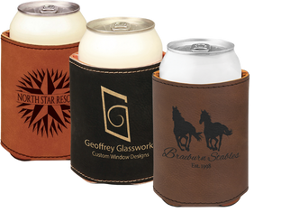 Leatherette Engraved Can Holder